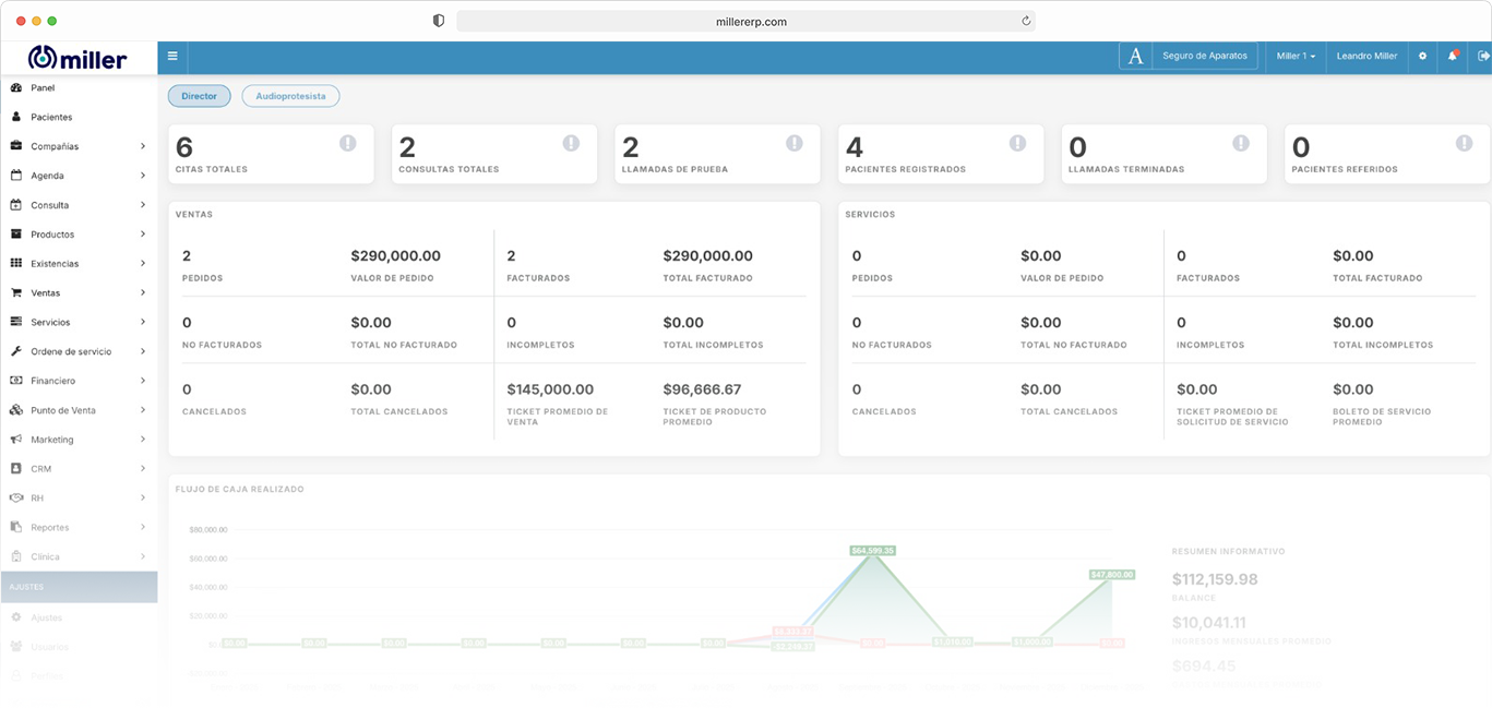 Miller APP screenshot