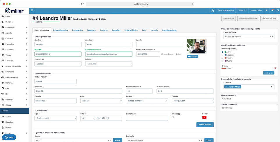 Miller APP screenshot